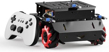 portada Set de robot educativo transformable Makeblock mBot Mega Robot Kit con control remoto inalámbrico Bluetooth, opera el coche robot de metal de codificación y programación con Arduino IDE, aprendizaje de código Scratch 2.0, para aprender código, robótica, e