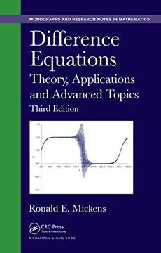 portada Difference Equations: Theory, Applications and Advanced Topics, Third Edition (en Inglés)