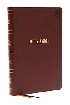 portada Kjv, Large Print Center-Column Reference Bible, Bonded Leather, Brown, red Letter, Thumb Indexed, Comfort Print: Holy Bible, King James Version (in English)