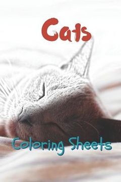 portada Cat Coloring Sheets: 30 Cat Drawings, Coloring Sheets Adults Relaxation, Coloring Book for Kids, for Girls, Volume 15 (en Inglés)