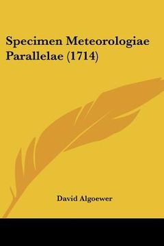 portada Specimen Meteorologiae Parallelae (1714) (en Alemán)