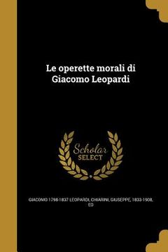 portada Le operette morali di Giacomo Leopardi (en Italiano)