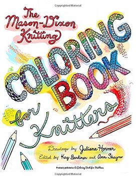 portada The Mason-Dixon Knitting Coloring Book for Knitters 