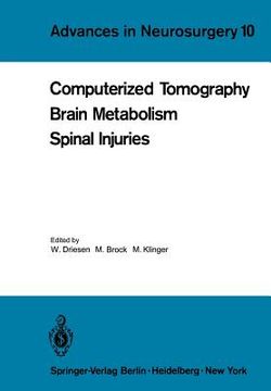 portada computerized tomography brain metabolism spinal injuries (en Inglés)