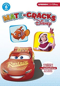 portada Mate-Cracks con Disney (a partir de 6 años) (Cracks con Disney): ¡Conviértete en un Crack de las Matemáticas de la manera más divertida! (Cracks Disney)