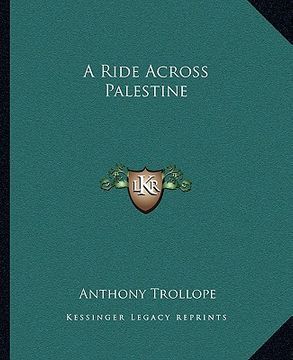 portada a ride across palestine (en Inglés)