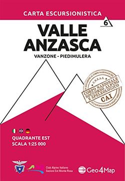 portada Valle Anzasca East Hiking map 6: Vanzone - Piedimulera (en Inglés)