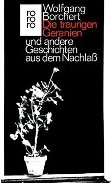 portada Die Traurigen Geranien und Andere Geschichten aus dem Nachla (in German)