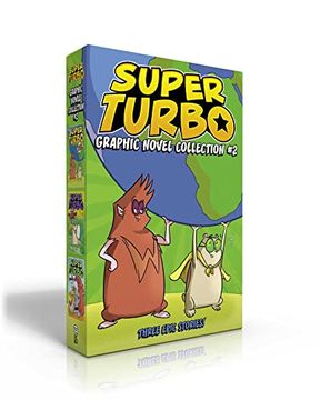portada Super Turbo Graphic Novel Collection #2 (Boxed Set): Super Turbo Protects the World; Super Turbo and the Fire-Breathing Dragon; Super Turbo vs. Wonder (en Inglés)