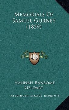 portada memorials of samuel gurney (1859) (in English)