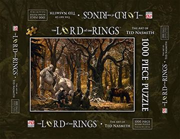 portada The Lord of the Rings 1000 Piece Jigsaw Puzzle: The art of ted Nasmith: Song of the Trollshaws (en Inglés)