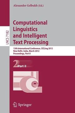 portada computational linguistics and intelligent text processing (en Inglés)