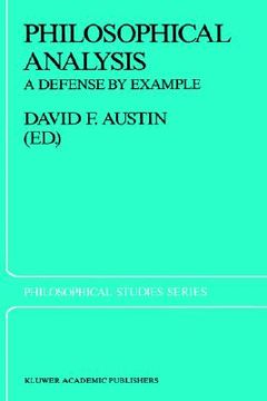 portada philosophical analysis: a defense by example