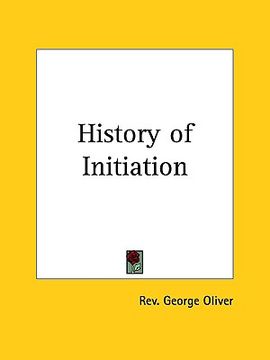portada history of initiation (en Inglés)