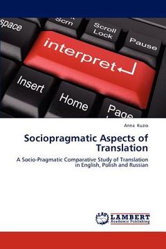 portada sociopragmatic aspects of translation (en Inglés)