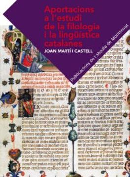 portada Aportacions a l Estudi de la Filologia i la Linguistica Catalanes (en Catalá)