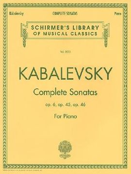 portada dmitri kabalevsky: complete sonatas (in English)