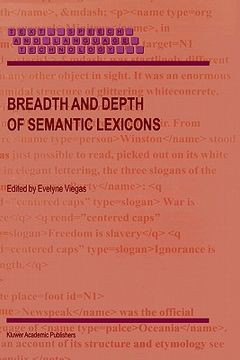 portada breadth and depth of semantic lexicons (in English)