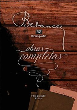 portada Ramon Emeterio Betances: Obras Completas (Vol. Xv): Bibliografia: Volume 15
