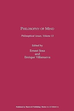 portada philosophical issues, philosophy of mind (en Inglés)