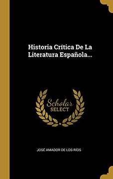 portada Historia Crítica de la Literatura Española.