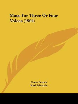 portada mass for three or four voices (1904) (en Inglés)