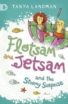portada Flotsam and Jetsam and the Stormy Surprise (Walker Racing Reads) (en Inglés)