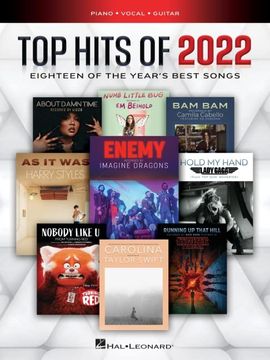 portada Top Hits of 2022 - Eighteen of the Year's Best Songs Arranged for Piano/Vocal/Guitar (in English)