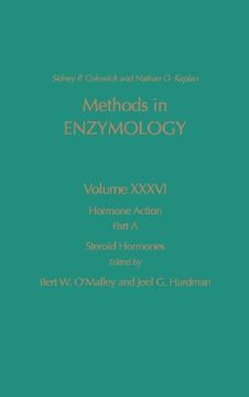 portada Hormone Action, Part a, Steroid Hormones, Volume 36 (Methods in Enzymology) (en Inglés)