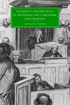 portada Testimony Advoc Victrn law lit Theo (Cambridge Studies in Nineteenth-Century Literature and Culture) (en Inglés)
