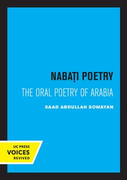 portada Nabati Poetry: The Oral Poetry of Arabia (en Inglés)