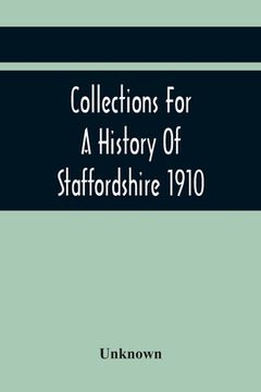 portada Collections For A History Of Staffordshire 1910 (en Inglés)