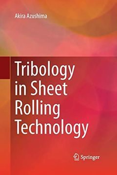 portada Tribology in Sheet Rolling Technology (en Inglés)