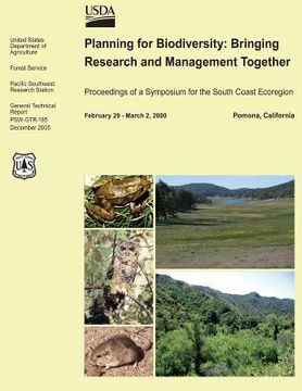 portada Planning for Biodiversity: Bringing Research and Management Together (en Inglés)