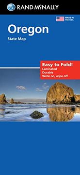 portada Rand Mcnally Easy to Fold: Oregon State Laminated map (en Inglés)