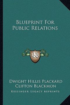 portada blueprint for public relations (en Inglés)