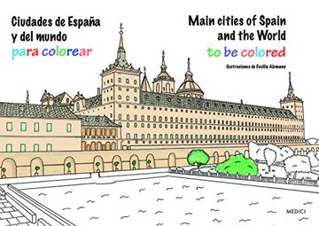 portada Ciudades de España y del Mundo Para Colorear
