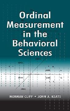 portada ordinal measurement behavioral sci (en Inglés)