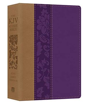 portada The kjv Study Bible - Large Print [Violet Floret] (King James Bible) 