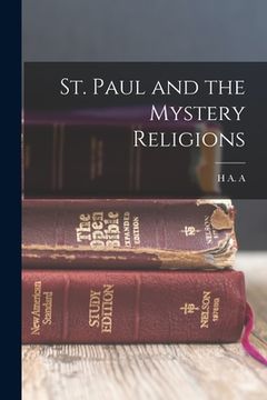 portada St. Paul and the Mystery Religions (in English)