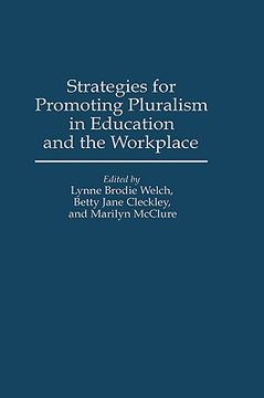 portada strategies for promoting pluralism in education and the workplace (en Inglés)