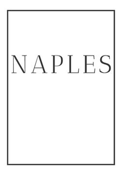 portada Naples: A decorative book for coffee tables, end tables, bookshelves and interior design styling Stack Italy city books to add (en Inglés)