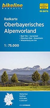 portada Oberbayerisches Alpenvorland Cycle map (2017): Bad Tölz - Isarwinkel - München-Süd - Rosenheim - Wasserburg am inn (in German)