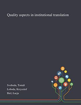 portada Quality Aspects in Institutional Translation 