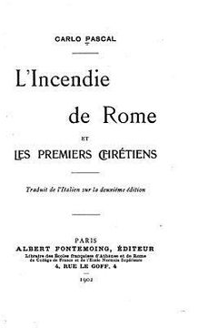 portada L'incendie de Rome et les premiers chrétiens (en Francés)