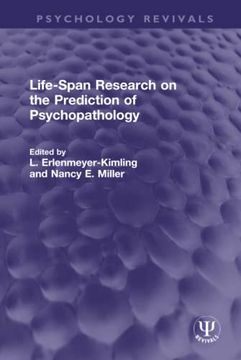 portada Life-Span Research on the Prediction of Psychopathology (Psychology Revivals) (en Inglés)