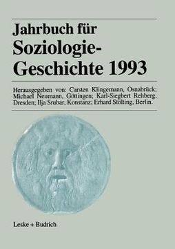 portada Jahrbuch Für Soziologiegeschichte 1993