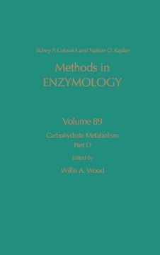 portada Carbohydrate Metabolism, Part d, Volume 89 (Methods in Enzymology) 