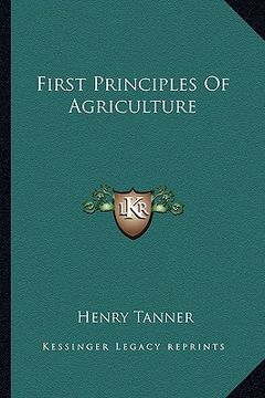 portada first principles of agriculture (en Inglés)