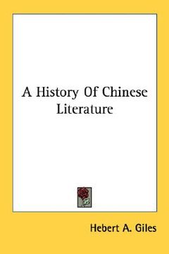 portada a history of chinese literature (in English)